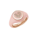 Sequined Sygillum ring in rose gold
 Code 42702