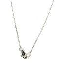 girocollo Damiani Orbital con pendente a cerchio in oro bianco 18kt diamanti - 20029124