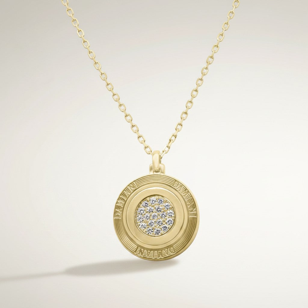 Damiani 18kt yellow gold and diamond choker - 20029127