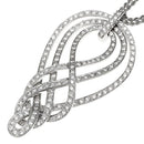 girocollo Damiani con pendente fantasia in oro bianco 18kt e diamanti - 20033772