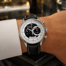 Orologio Paul Picot Gentleman 42 Chronodate — Cronografo automatico — Fondello a vista — NOS con corredo originale, 42mm - 2134QS
