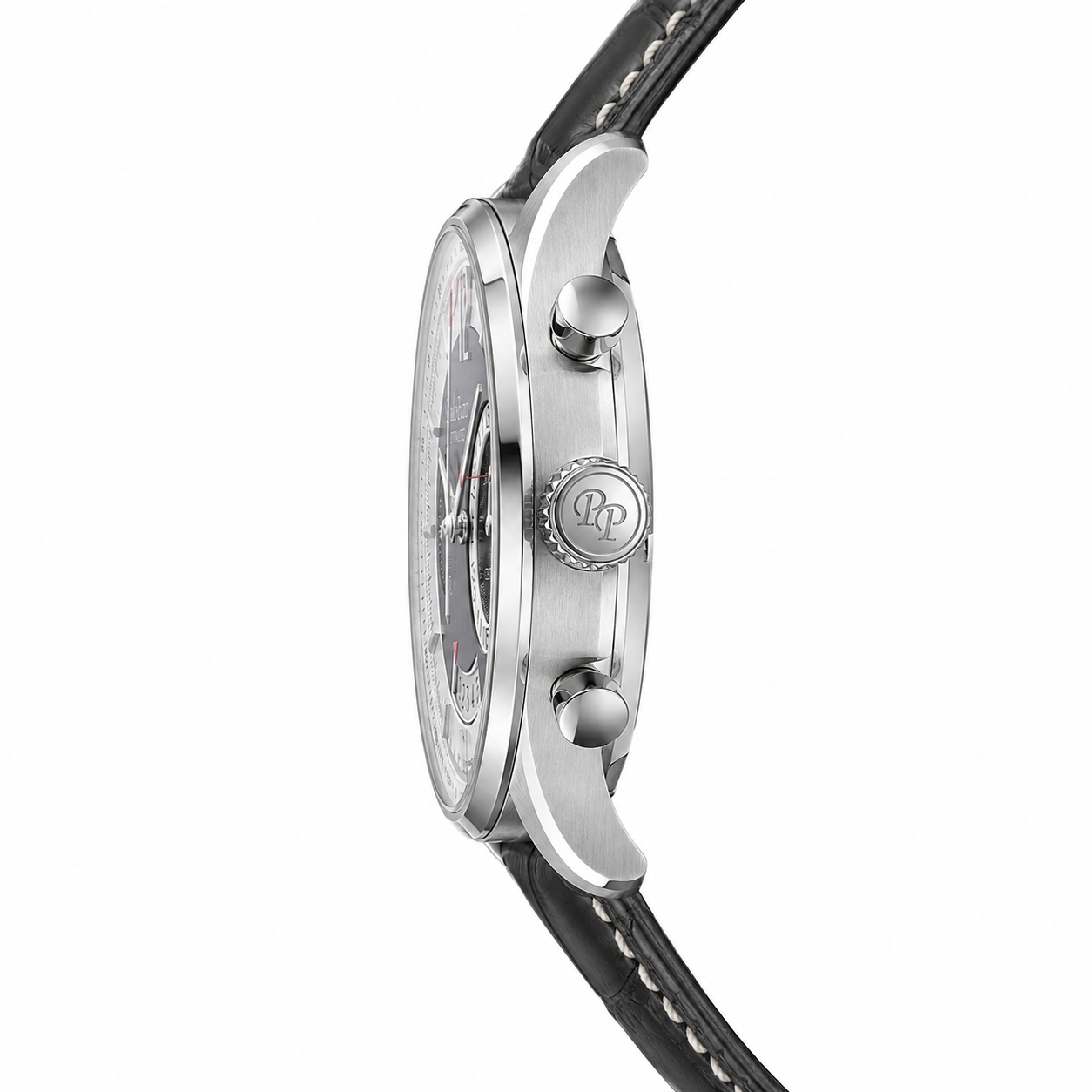 Orologio Paul Picot Gentleman 42 Chronodate — Cronografo automatico — Fondello a vista — NOS con corredo originale, 42mm - 2134QS