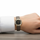 Orologio Philip Watch Vintage, collezione Romain, quadrante nero e movimento quarzo, 34mm - 2145