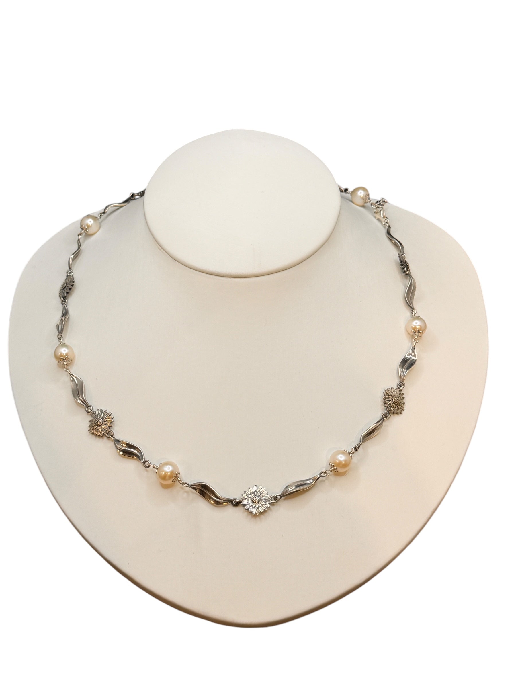 COLLANA LABRIOLA CON PERLE FRESHWATERE MARGHERITE IN ARGENTO - 2246