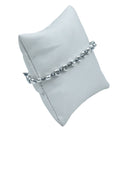 Bracciale Spadarella in argento con pietre, ematite chiara (grigio perlato chiaro) - SPBR681