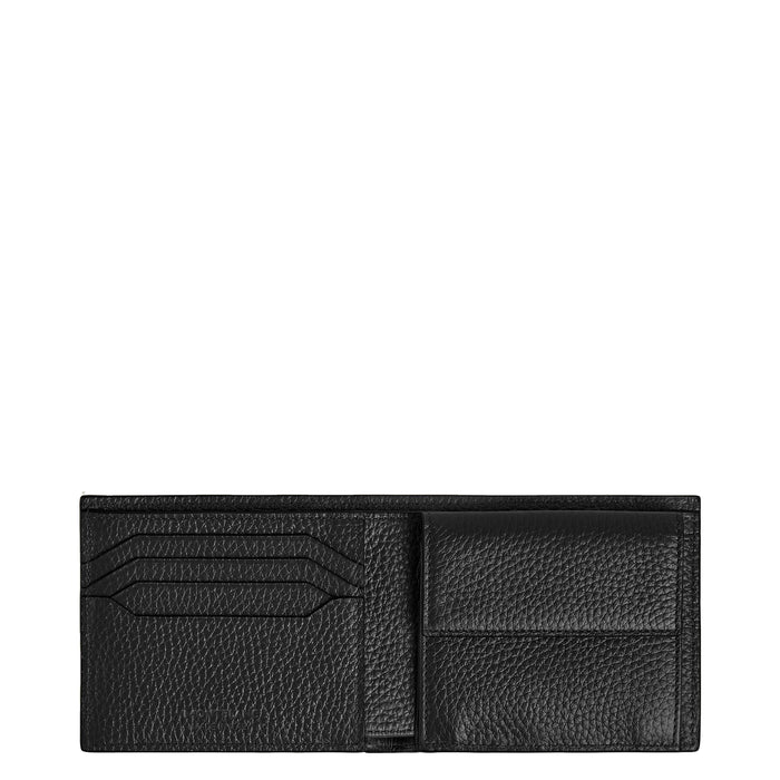 PORTAFOGLIO montblanc 4 scomparti con portamonete, colore nero - 220217