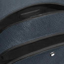 Zaino Montblanc Medio con 3 Compartimenti in Pelle Sartorial, colore Tweed Blu - 220335