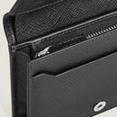 Montblanc Sartorial Nano Continental Geldbörse, Blauer Tweed – 220380