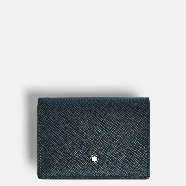 Montblanc Portafoglio continental Sartorial nano, colore Tweed blu - 220380