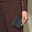 Montblanc Portacarte 6 Tasche in Pelle Sartorial, colore Tweed blu - 220389