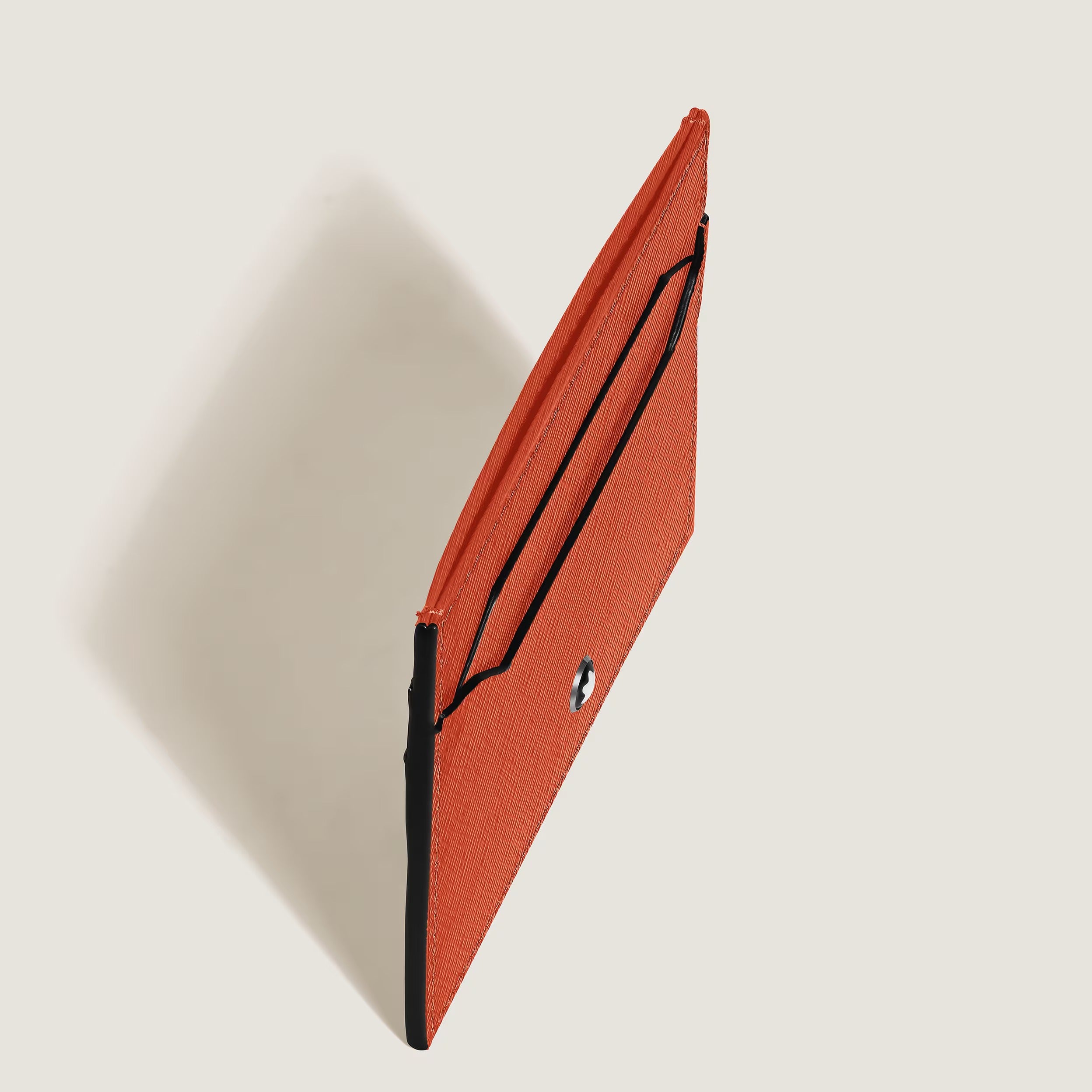 Montblanc portacarte 5 scomparti in Pelle Sartorial, color mandarino - 221352