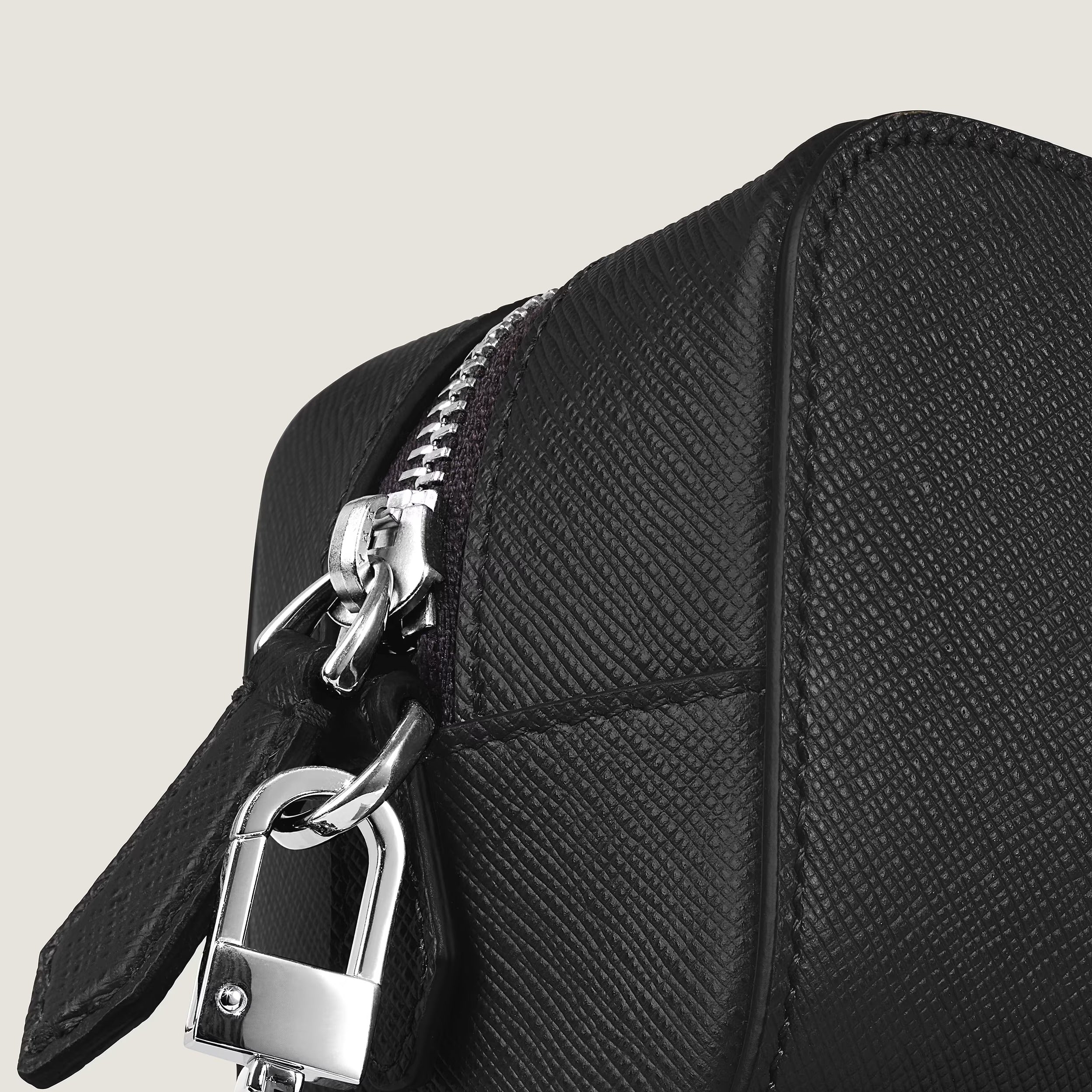 Pochette Montblanc Beauty Piccola in Pelle Sartorial, colore nero - 221572