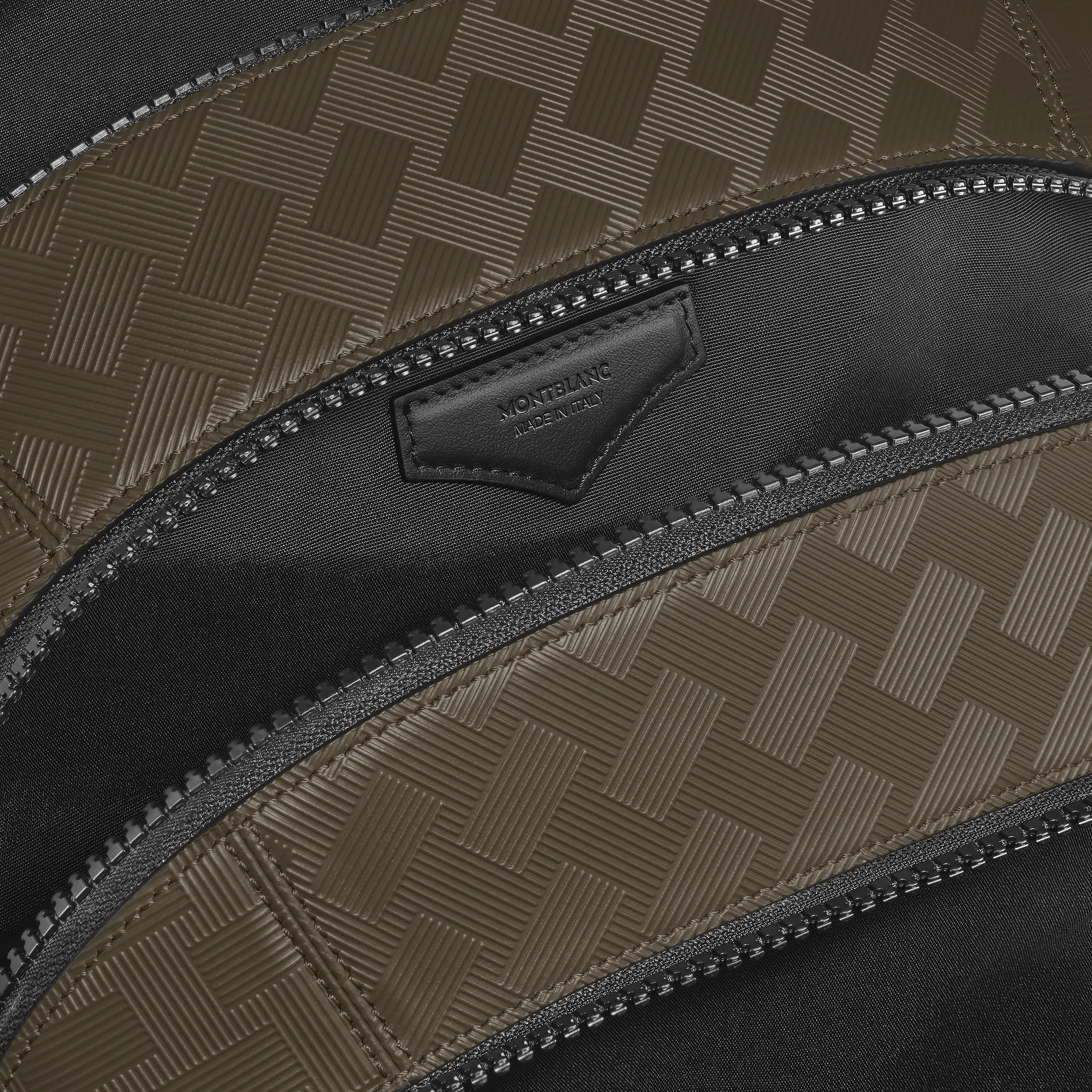 Zaino Medio Montblanc con 3 Scomparti in Pelle Extreme, colore kaki - 221594