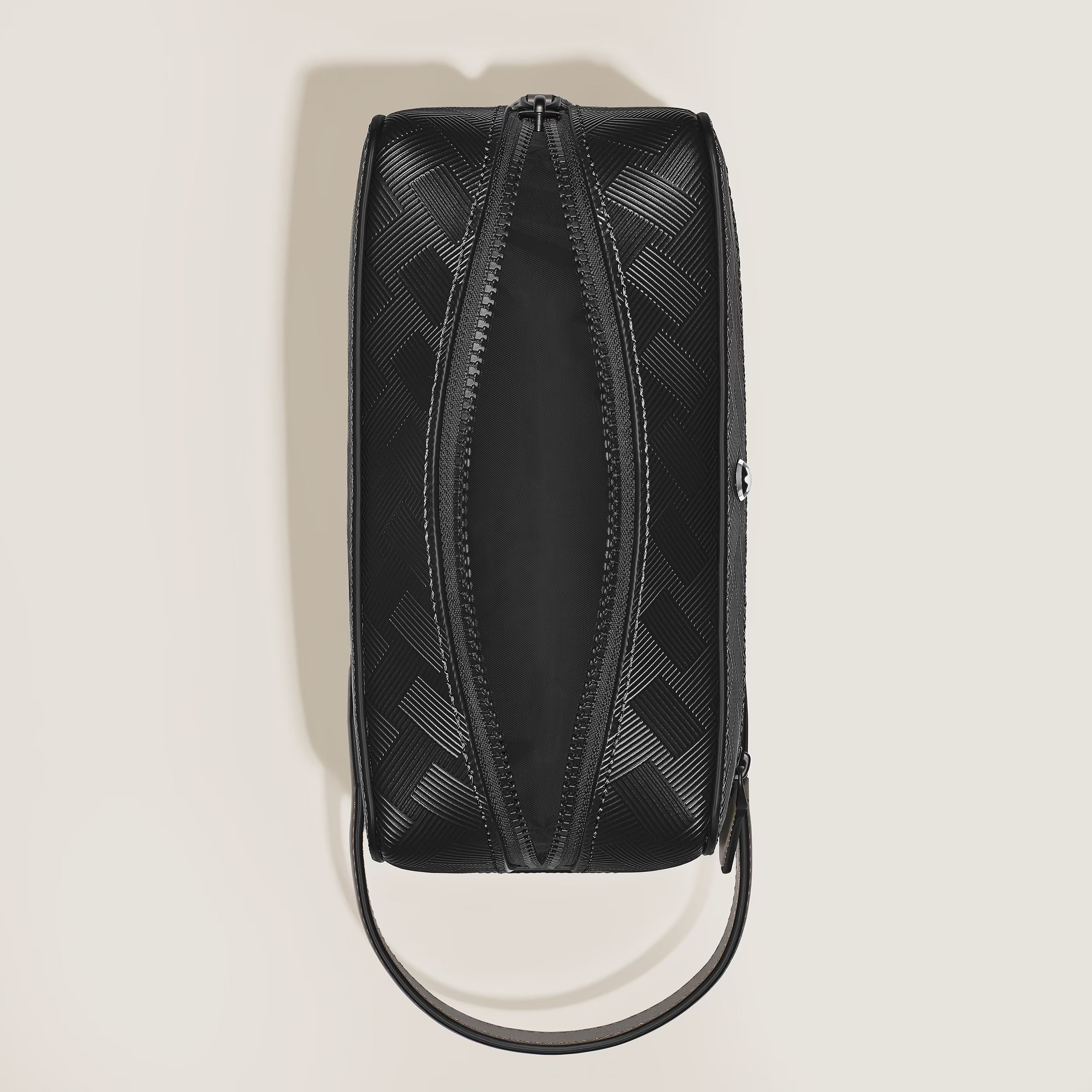 Pochette Montblanc Beauty in Pelle Extreme, colore nero - 221610