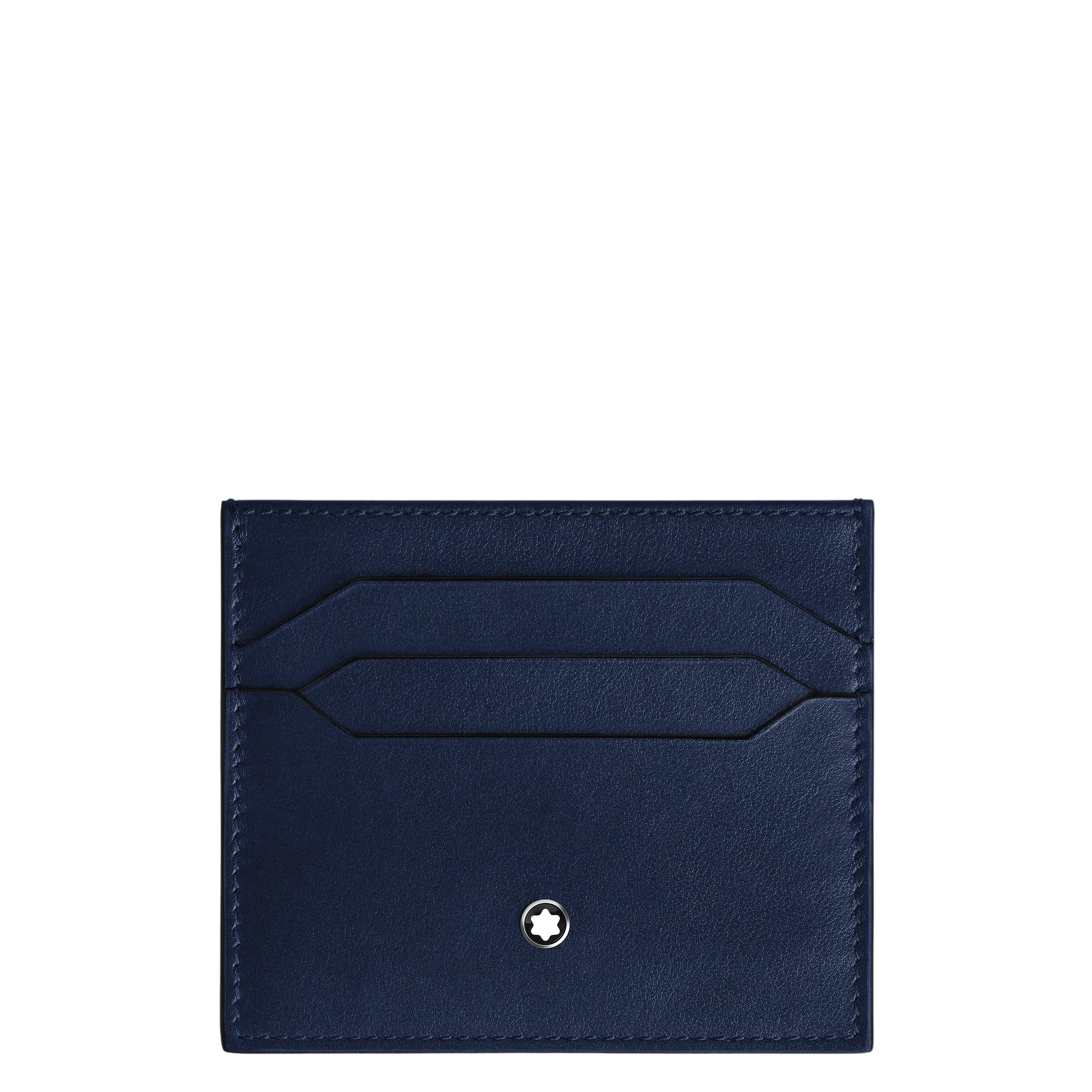 Porta carte montblanc 6 scomparti in Pelle Meisterstück, colore Blu inchiostro/nero - 221664