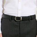 Cintura Montblanc Reversibile A Ferro di Cavallo in Pelle Sartorial, colore nero/ebano - 222139