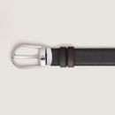 Cintura Montblanc Reversibile A Ferro di Cavallo in Pelle Sartorial, colore nero/ebano - 222139