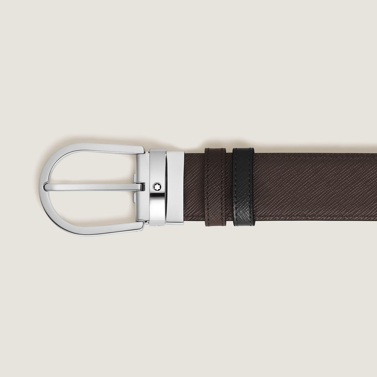 CINTURA MONTBLANC Reversibile 35 mm A Ferro di Cavallo in Pelle Sartorial - 222145