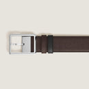 Cintura Montblanc Reversibile 35 mm Rettangolare in Pelle Sartorial, colore nero/marrone - 222195