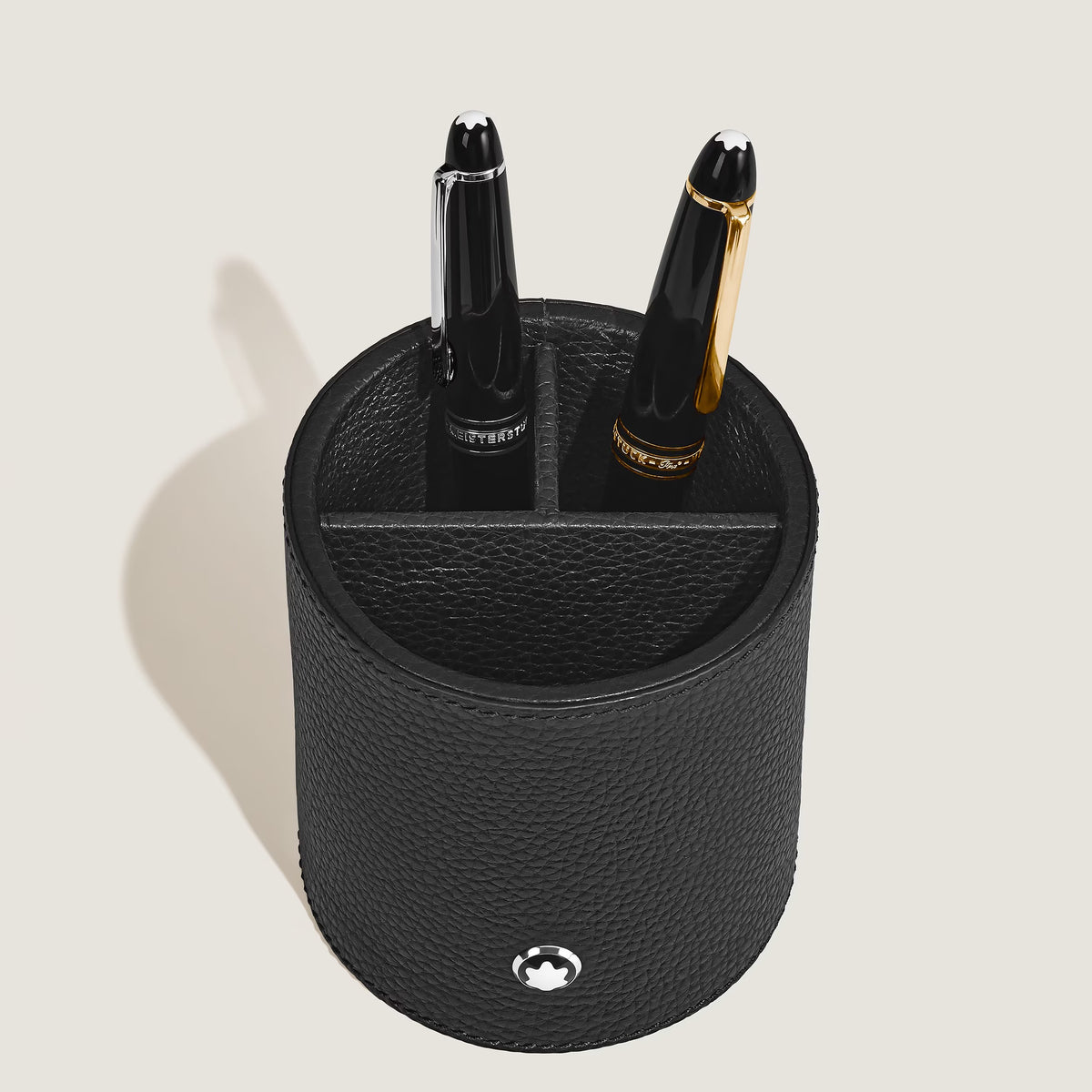 Portapenne Montblanc in Pelle con Grana. colore nero - 222586