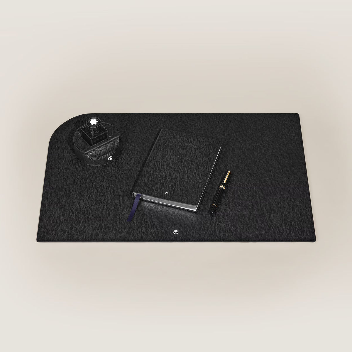 Sottomano Montblanc in Pelle con Grana, colore nero - 222608