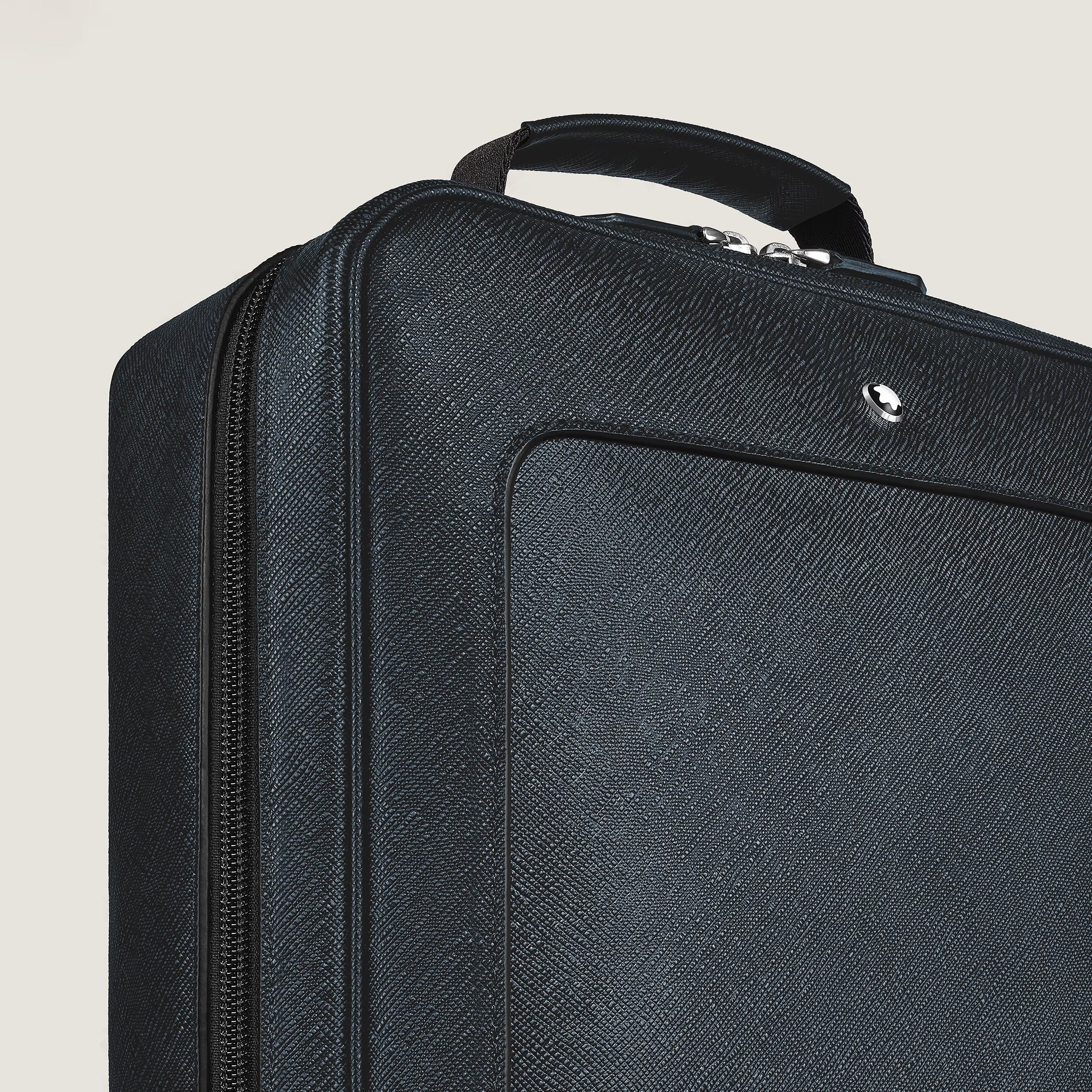Zaino rettangolare Montblanc Companion, colore tweed blu - 222875