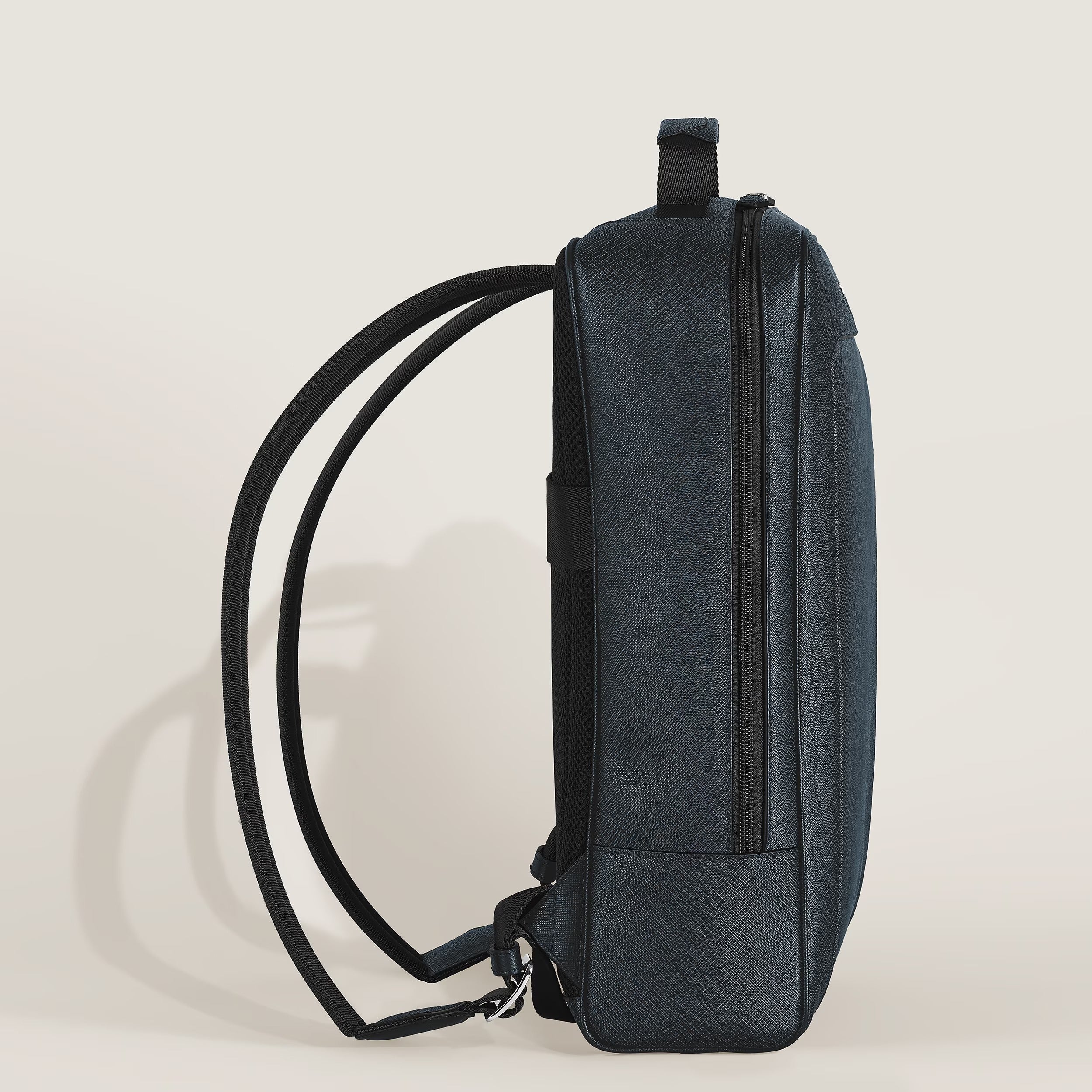 Zaino rettangolare Montblanc Companion, colore tweed blu - 222875