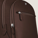 Zaino Montblanc Modello Medio con 3 Compartimenti in Pelle Sartorial, colore Ebony - 222929