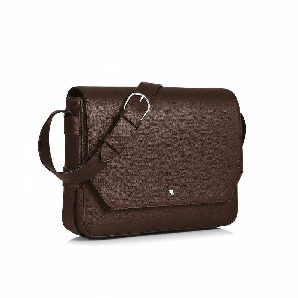 Borsa Montblanc Messenger in Pelle Sartorial, colore Ebony - 222931
