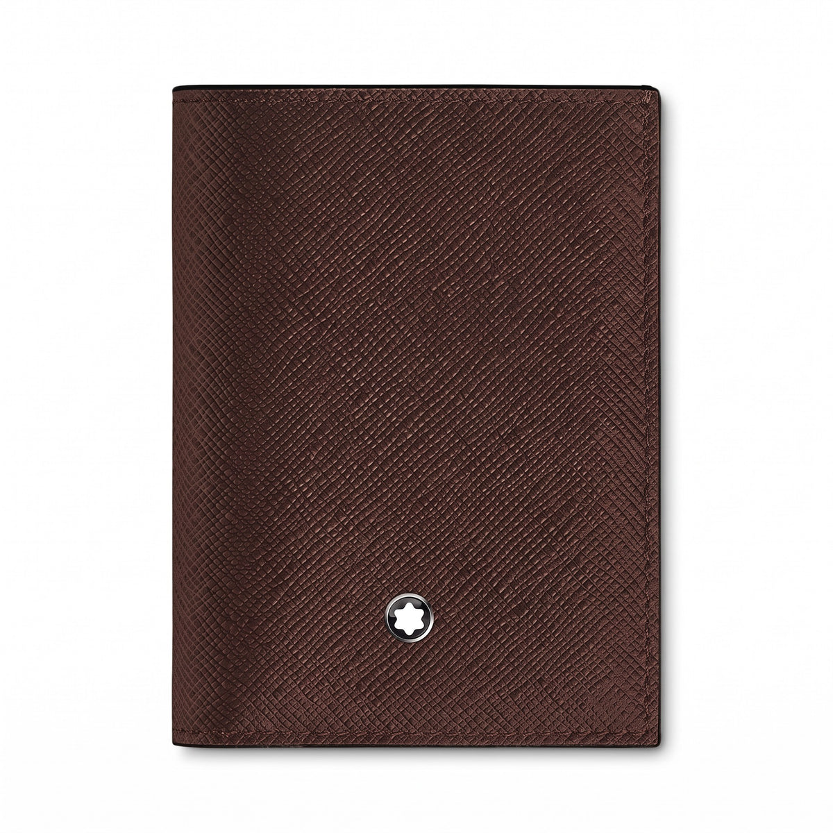 Portafoglio Montblanc Mini 4 Tasche in Pelle Sartorial, colore ebony - 222989