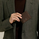 Portafoglio Montblanc 8 Tasche in Pelle Sartorial, ebony colour - 223023