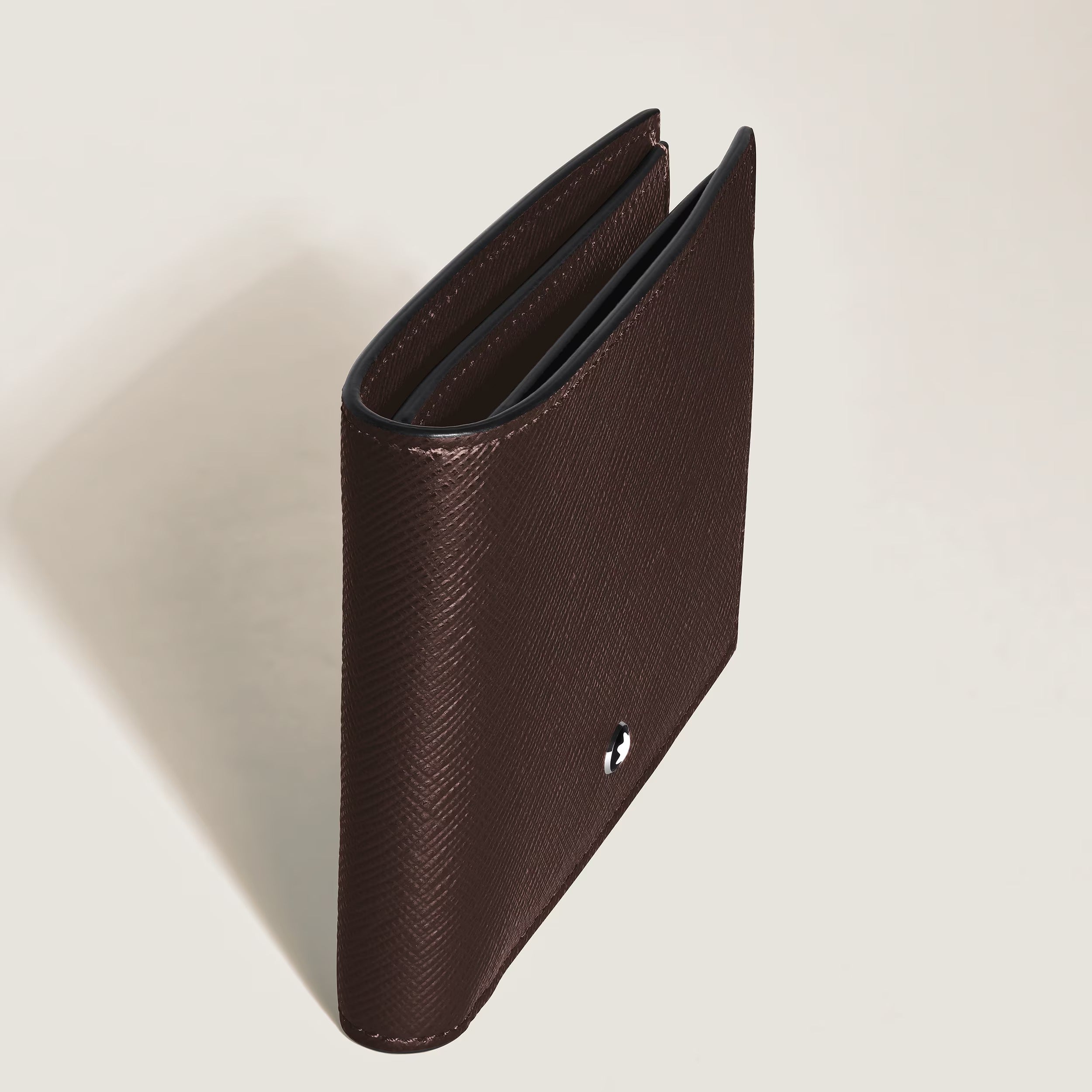 Portafoglio Montblanc 8 Tasche in Pelle Sartorial, ebony colour - 223023