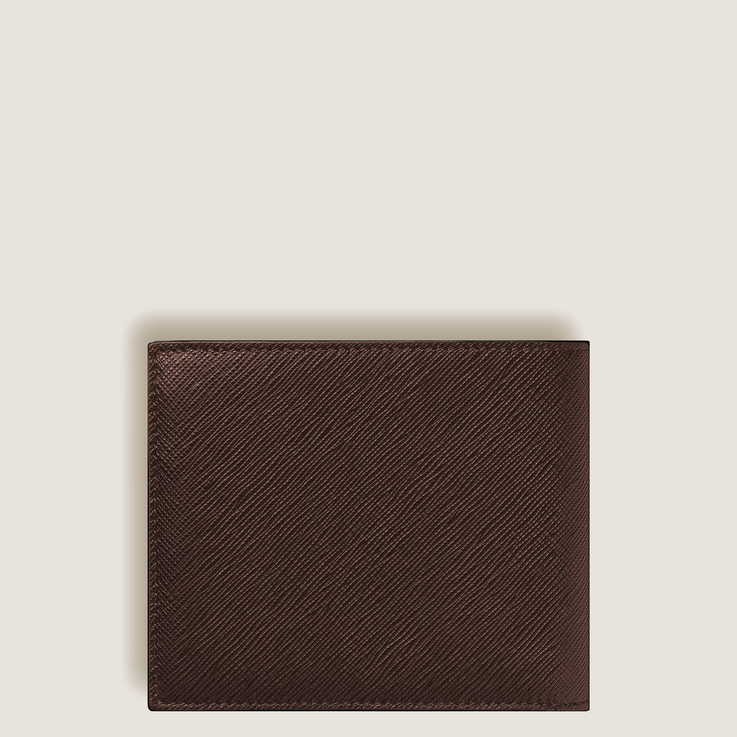 Portafoglio Montblanc 8 Tasche in Pelle Sartorial, ebony colour - 223023