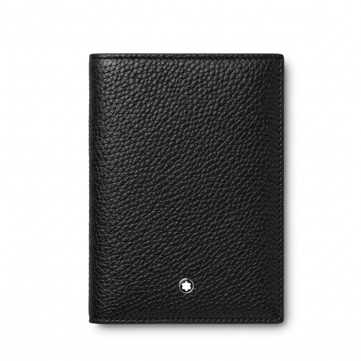 Montblanc Porta Passaporto in Pelle con Grana, colore nero - 223207