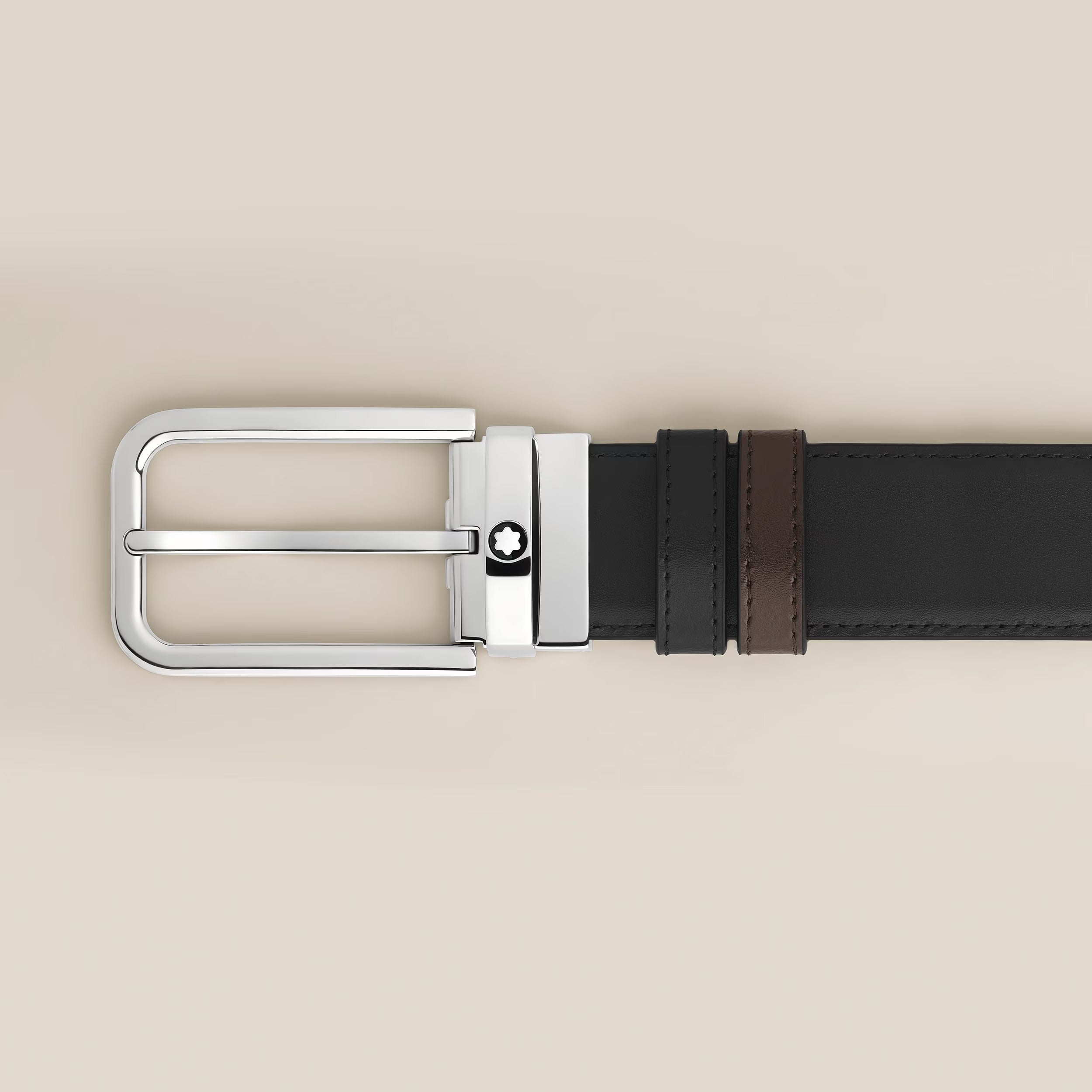 Cintura Montblanc Reversibile 35 mm in Pelle Meisterstück con Fibbia Rettangolare - 223407