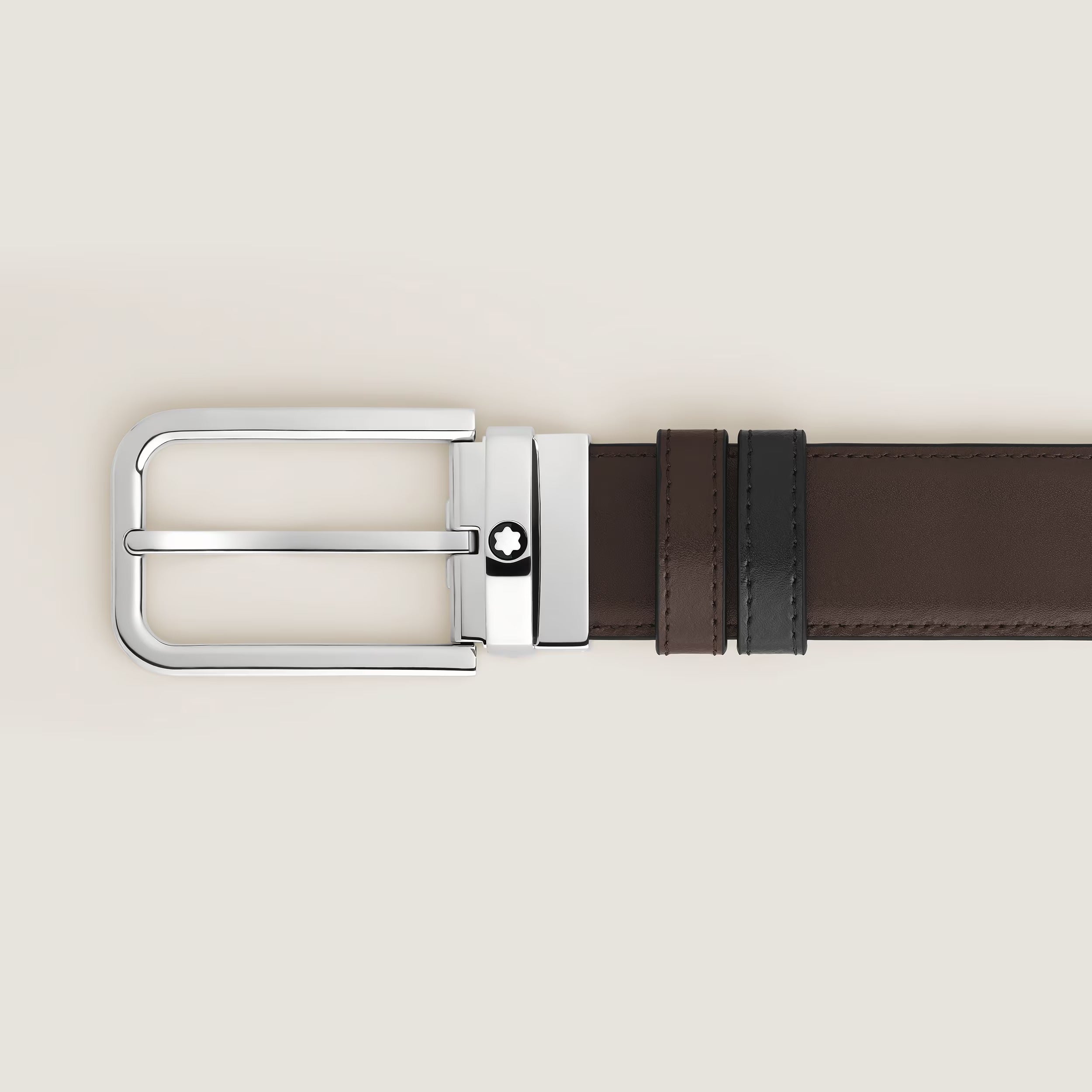Cintura Montblanc Reversibile 35 mm in Pelle Meisterstück con Fibbia Rettangolare - 223407
