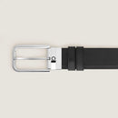 Cintura Montblanc Reversibile 35 mm in Pelle Sartorial con Fibbia Rettangolare - 223411
