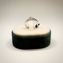 Anello solitario in oro bianco e diamante 0.41ct - AB16606F