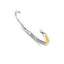 Bracciale RIGIDO TI SENTO MILANO bicolore in argento e argento dorato con zirconi, misura Medium - 23085ZY