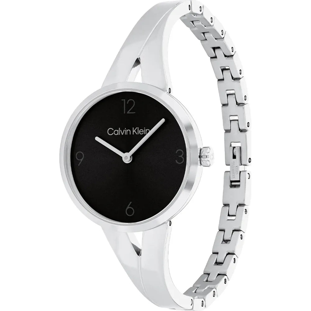 Orologio Calvin Klein da donna, Joyful,  bracciale in acciaio e quadrante black, 30mm - 25100026