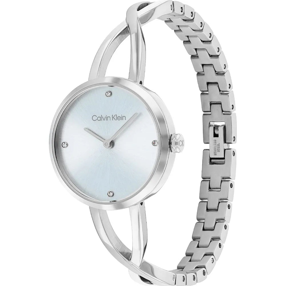 Orologio Calvin Klein da donna, Sculpted Embrace, TOTAL SILVER, 28mm - 25100058