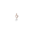 Le Bebè Charm in Rose Gold and Silver Heart Lock Your Love - LBB163