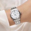Orologio Paul Picot Saint-Tropez Lady —quarzo con Quadrante madreperla e 9 diamanti VVS Top Wesselton, 29mm — NOS - 2693SL-N1D1
