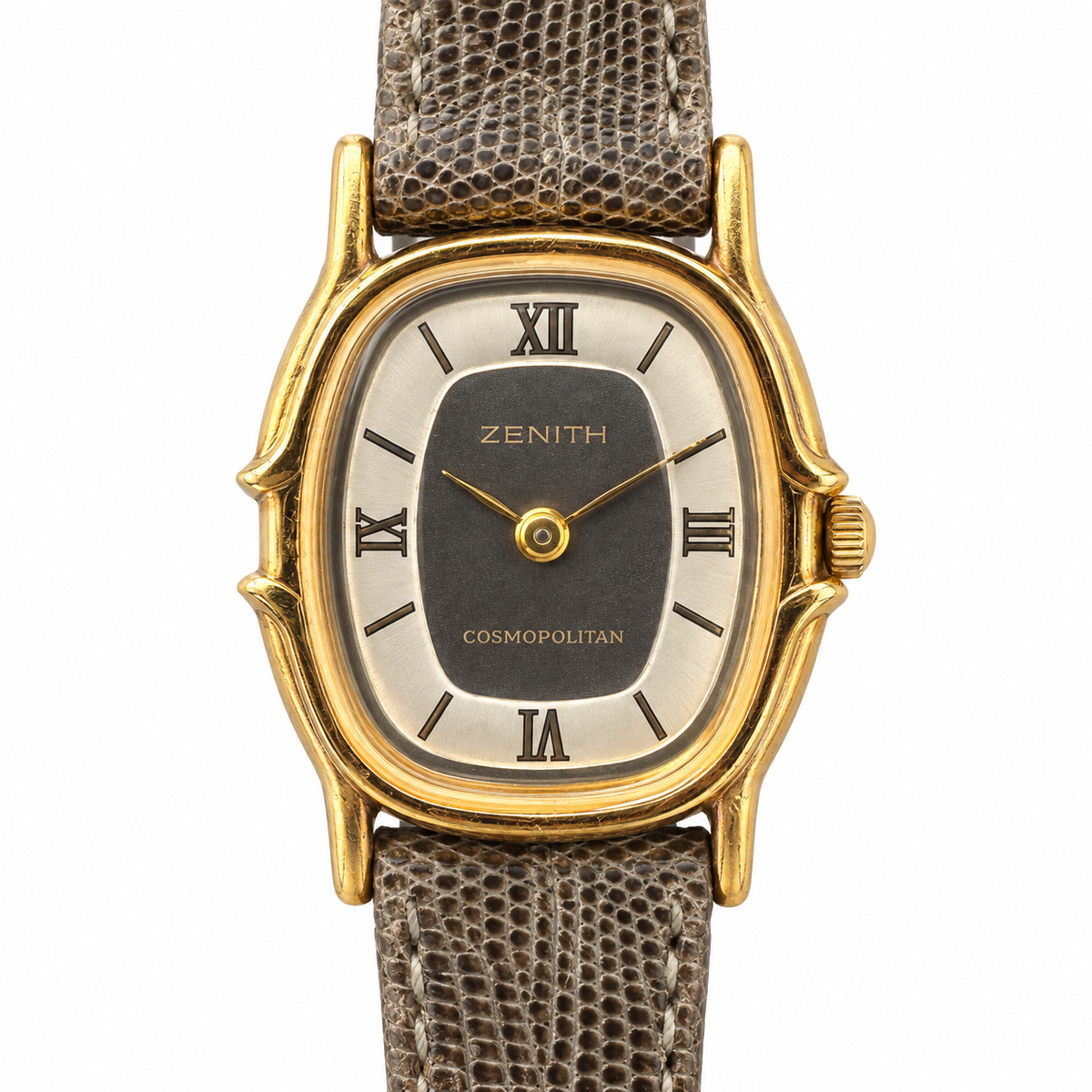 Orologio Zenith Cosmopolitan Donna — Acciaio placcato oro giallo 19 mm — Quarzo forma cuscino — NOS  - 27.0580.578