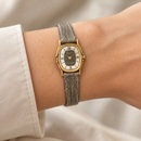 Orologio Zenith Cosmopolitan Donna — Acciaio placcato oro giallo 19 mm — Quarzo forma cuscino — NOS  - 27.0580.578