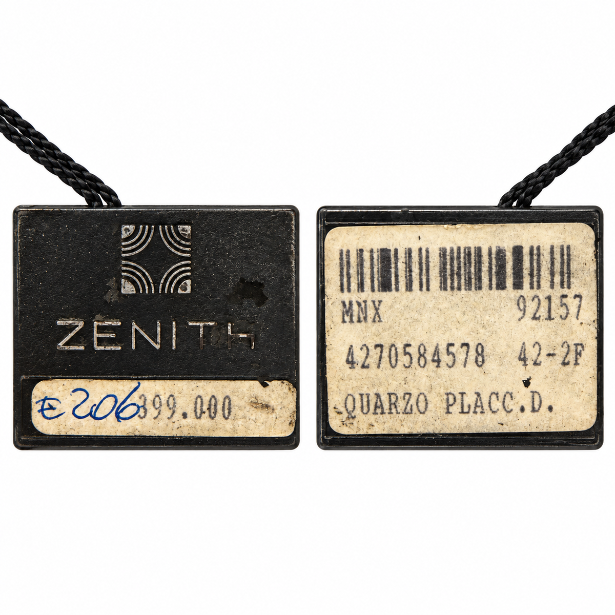 Orologio Zenith Cosmopolitan Donna — Acciaio placcato oro giallo 19 mm — Quarzo forma cuscino — NOS  - 27.0580.578