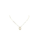 Girocollo Damiani in oro bianco 18kt e diamanti con pendente ovale - DDB32858