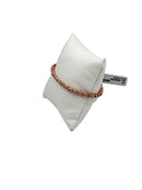 Bracciale Spadarella in argento rosato, unisex, con anellini - SPBR268-rosato