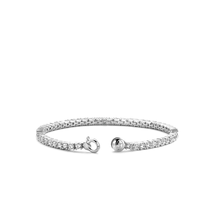 Bracciale TI SENTO MILANO in argento e zirconi bianchi, misura Medium - 2951ZI