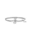 Bracciale tennis TI SENTO MILANO in argento e zirconi bianchi, misura Large - 2951ZI/L